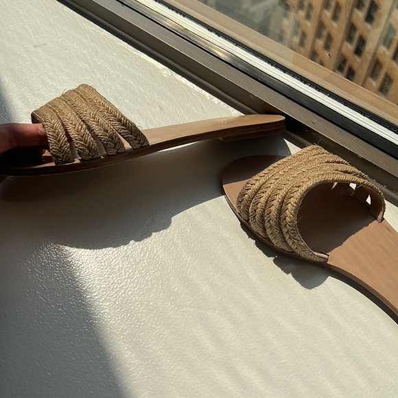 Raye tan jute slides - Picture 3 of 4